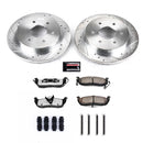 PowerStop Z36 Carbon-Fiber Ceramic Brake Pad with Drilled and Slotted Rotor Kit