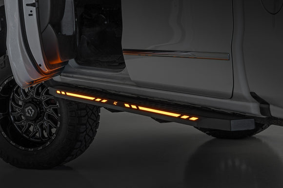Rough Country AC2 Running Boards Amber White for 07-18 Chevy GMC 1500 Crew Cab