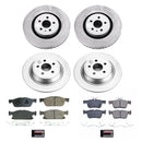 PowerStop Genuine Geomet Coated Rotor and Low-Dust Ceramic Brake Pad Kit