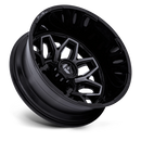 22x8.25 Fuel Off-Road D875 Flux Dually Gloss Black 8x165.1 ET-246 Wheel