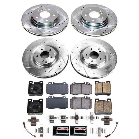 PowerStop Z23 Daily Driver Carbon-Fiber Ceramic Brake Pad and Drilled & Slotted