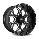 20x10 Hardrock Reckless Xposed Gloss Black Milled 8x165.1 ET-19 wheel/rim-2