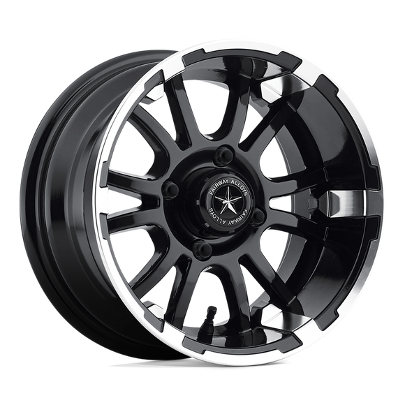12X6 Fairway Alloys Sixer Machined Matte Black Wheel/Rim 4x101.6 ET-20