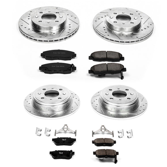 PowerStop Z23 Daily Driver Carbon-Fiber Ceramic Brake Pad and Drilled & Slotted