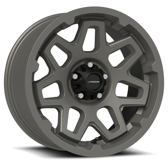 18x9 Vision 416 Se7en Satin Gray Wheel 5x114.3 ET18 CB83