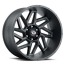 20x10 Vision 361 Spyder Satin Black Wheel 5x127 ET-25 CB78.1-2
