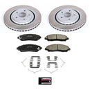 PowerStop Semi-Coated Rotor and Low-Dust Ceramic Brake Pad Kit