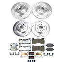 PowerStop Z36 Carbon-Fiber Ceramic Brake Pad with Drilled and Slotted Rotor Kit