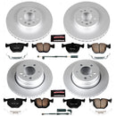 PowerStop Genuine Geomet Coated Rotor and Carbon-Fiber Ceramic Brake Pad Kit