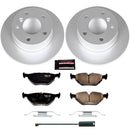 PowerStop Genuine Geomet Coated Rotor and Carbon-Fiber Ceramic Brake Pad Kit