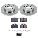 PowerStop OE Stock Replacement Low-Dust Ceramic Brake Pad and Rotor Kit