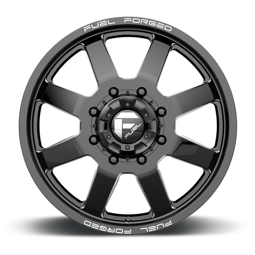 24x8.25 Fuel Off-Road DE09 FF09D Matte Black Milled 8x165.1 ET-240 CB121.5 Wheel