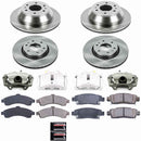 PowerStop OE Stock Replacement Low-Dust Ceramic Brake Pad, Rotor and Caliper Kit
