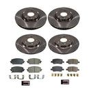 PowerStop OE Stock Replacement Low-Dust Ceramic Brake Pad and Rotor Kit