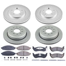 PowerStop Genuine Geomet Coated Rotor and Low-Dust Ceramic Brake Pad Kit