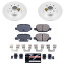 PowerStop Genuine Geomet Coated Rotor and Carbon-Fiber Ceramic Brake Pad Kit