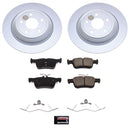 PowerStop Genuine Geomet Coated Rotor and Low-Dust Ceramic Brake Pad Kit