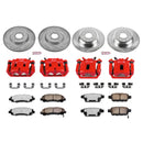 PowerStop Z36 Truck and SUV Ceramic Brake Pad, Drilled & Slotted Rotor, and Cali