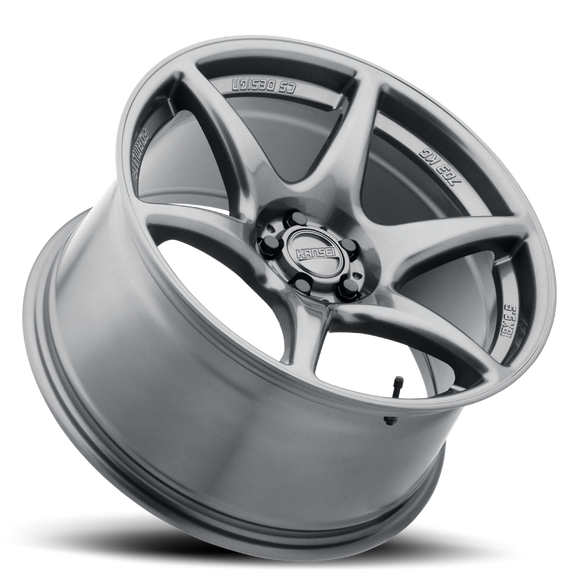 18x9.5 Kansei K11G Tandem Gloss Gunmetal 5x100 ET22 CB73.1 Wheel
