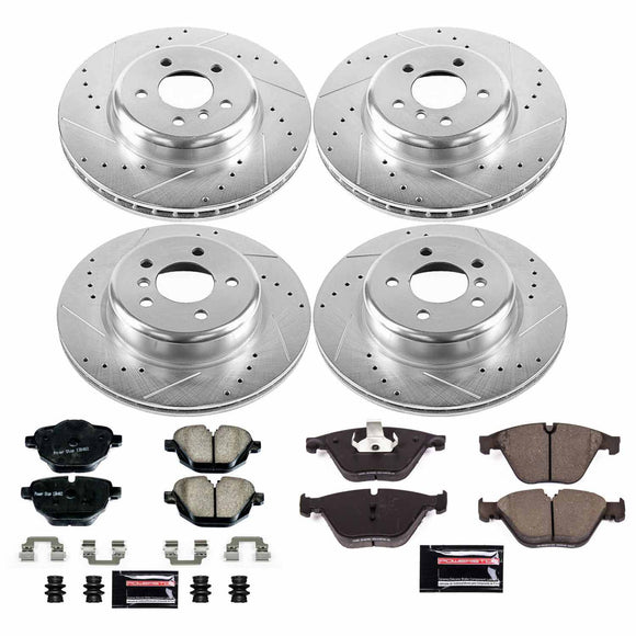 PowerStop Z23 Daily Driver Carbon-Fiber Ceramic Brake Pad and Drilled & Slotted