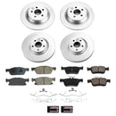 PowerStop Genuine Geomet Coated Rotor and Low-Dust Ceramic Brake Pad Kit