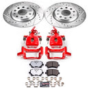 PowerStop Z26 Street Performance Ceramic Brake Pad, Drilled Slotted Rotor, and C