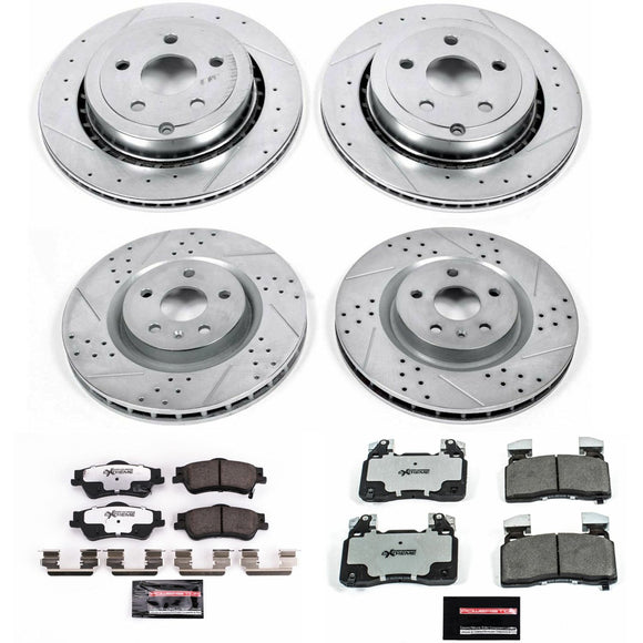 PowerStop Z26 Street Performance Ceramic Brake Pad and Drilled & Slotted Rotor K