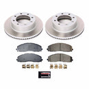 PowerStop Semi-Coated Rotor and Low-Dust Ceramic Brake Pad Kit