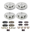 PowerStop OE Stock Replacement Low-Dust Ceramic Brake Pad and Rotor Kit