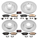 PowerStop Genuine Geomet Coated Rotor and Low-Dust Ceramic Brake Pad Kit