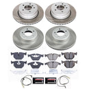 PowerStop Semi-Coated Rotor and Low-Dust Ceramic Brake Pad Kit