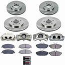 PowerStop OE Stock Replacement Low-Dust Ceramic Brake Pad, Rotor and Caliper Kit