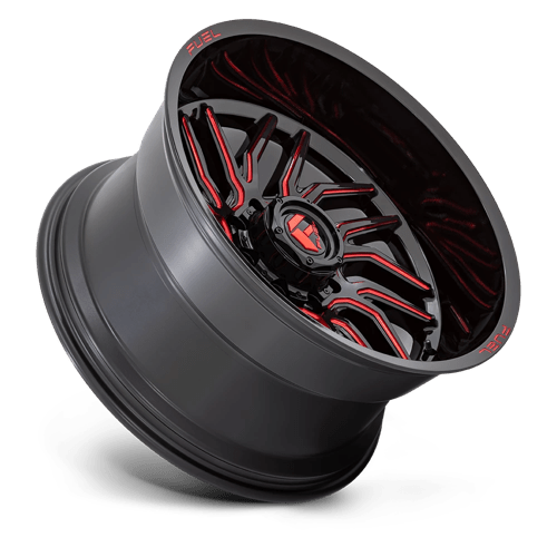 22x12 Fuel Off-Road D808 Hurricane Gloss Black Red Tint 8x165.1 ET-44 Wheel