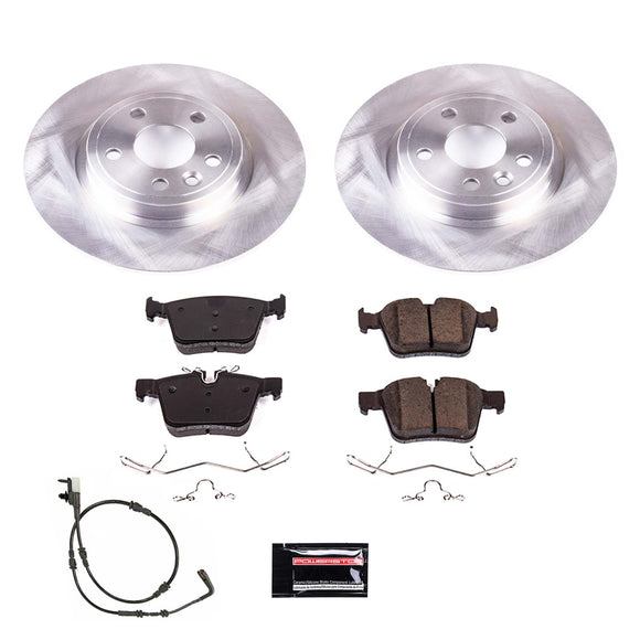 PowerStop OE Stock Replacement Low-Dust Ceramic Brake Pad and Rotor Kit
