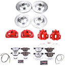 PowerStop Z26 Street Performance Ceramic Brake Pad, Drilled Slotted Rotor, and C