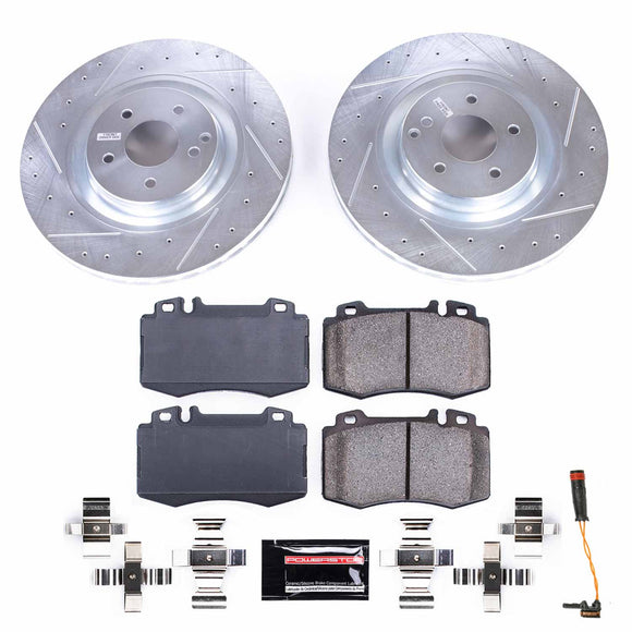 PowerStop Z23 Daily Driver Carbon-Fiber Ceramic Brake Pad and Drilled & Slotted