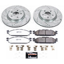 PowerStop Z36 Carbon-Fiber Ceramic Brake Pad with Drilled and Slotted Rotor Kit