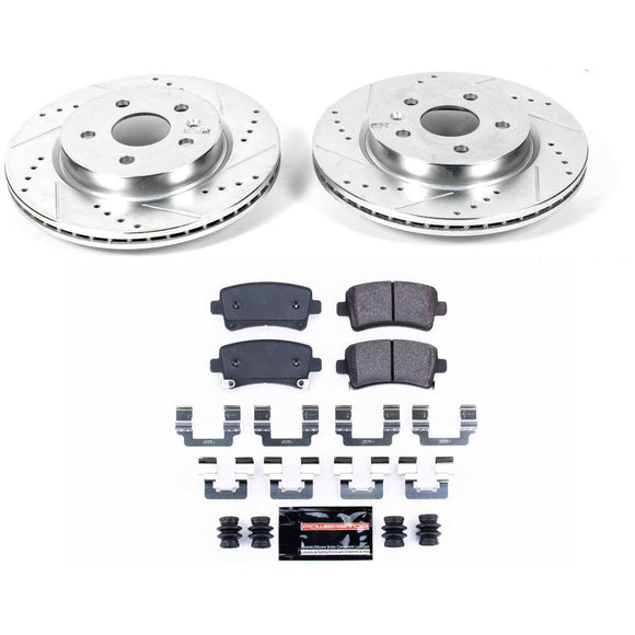 PowerStop Z23 Daily Driver Carbon-Fiber Ceramic Brake Pad and Drilled & Slotted