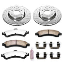 PowerStop Z36 Carbon-Fiber Ceramic Brake Pad with Drilled and Slotted Rotor Kit