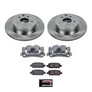 PowerStop OE Stock Replacement Low-Dust Ceramic Brake Pad, Rotor and Caliper Kit