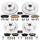 PowerStop Genuine Geomet Coated Rotor and Low-Dust Ceramic Brake Pad Kit