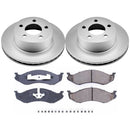 PowerStop Genuine Geomet Coated Rotor and Low-Dust Ceramic Brake Pad Kit