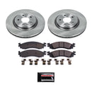 PowerStop Semi-Coated Rotor and Low-Dust Ceramic Brake Pad Kit