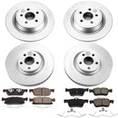 PowerStop Genuine Geomet Coated Rotor and Low-Dust Ceramic Brake Pad Kit