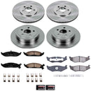 PowerStop OE Stock Replacement Low-Dust Ceramic Brake Pad and Rotor Kit