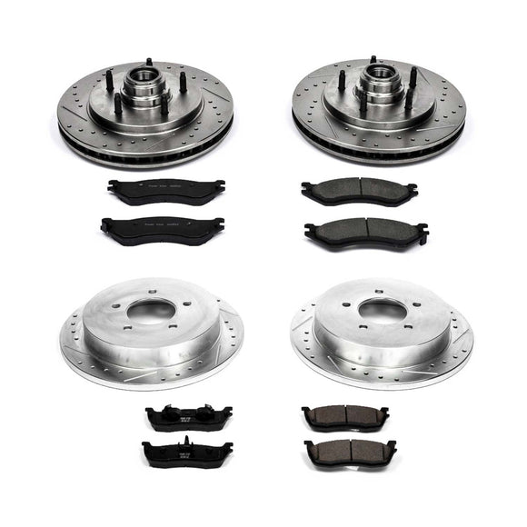 PowerStop Z23 Daily Driver Carbon-Fiber Ceramic Brake Pad and Drilled & Slotted