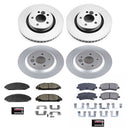 PowerStop Genuine Geomet Coated Rotor and Low-Dust Ceramic Brake Pad Kit
