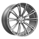 22X10.5 Asanti Black ABL30 Corona Titanium Brushed 5X120 ET35