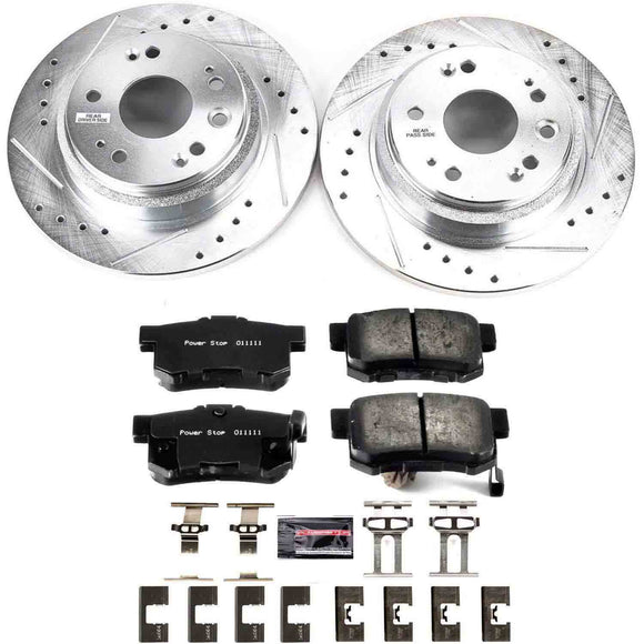 PowerStop Z23 Daily Driver Carbon-Fiber Ceramic Brake Pad and Drilled & Slotted