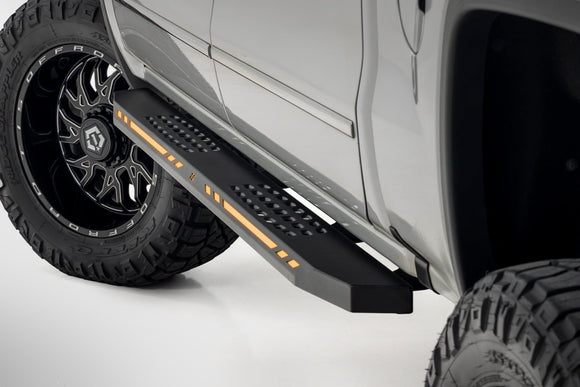 Rough Country AC2 Running Boards Amber White for 07-18 Chevy GMC 1500 Crew Cab
